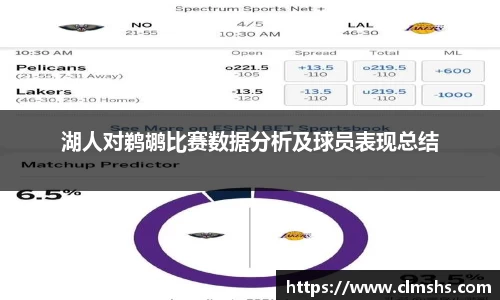 湖人对鹈鹕比赛数据分析及球员表现总结